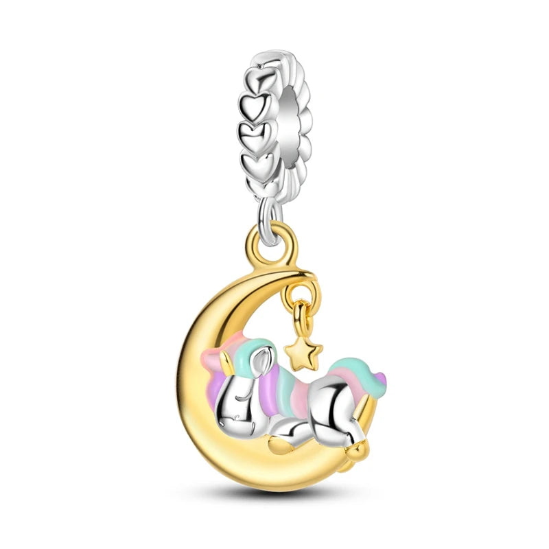 925 Sterling Silver Gold Charm Collection