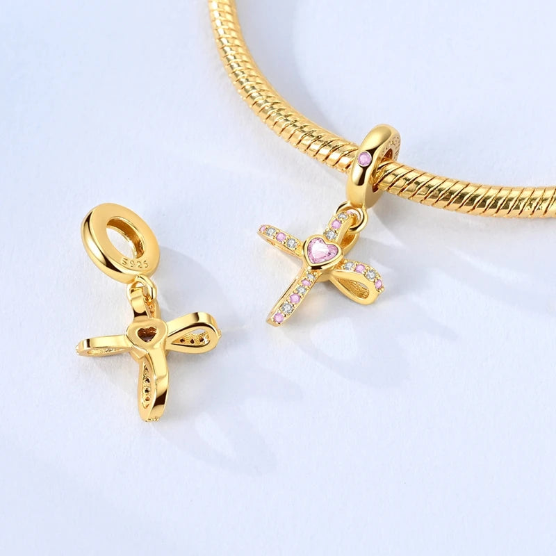 925 Sterling Silver Gold Charm Collection