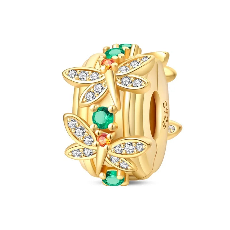 925 Sterling Silver Gold Charm Collection