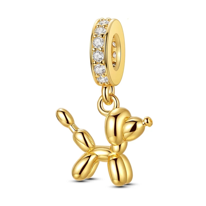 925 Sterling Silver Gold Charm Collection