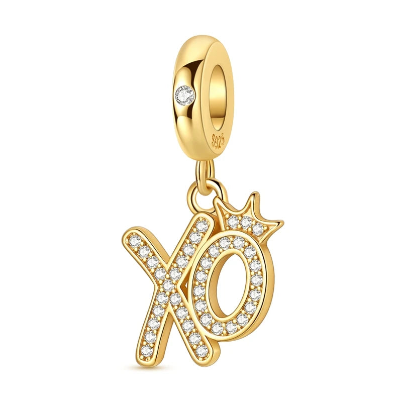925 Sterling Silver Gold Charm Collection