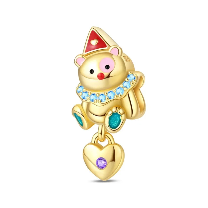 925 Sterling Silver Gold Charm Collection