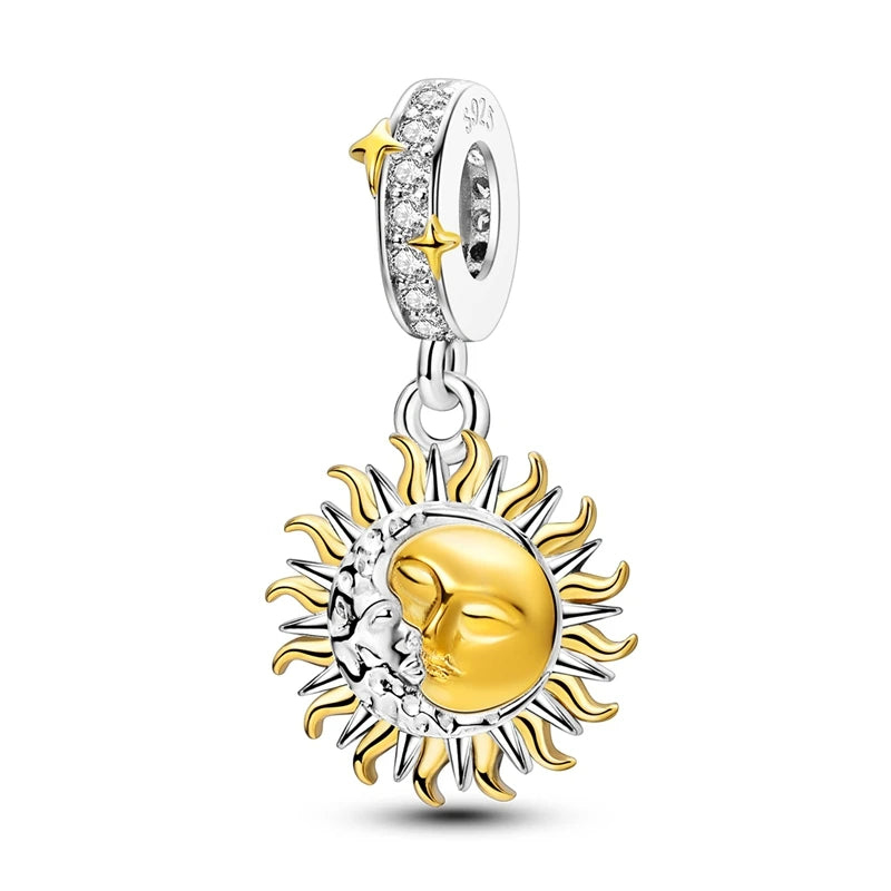 925 Sterling Silver Gold Charm Collection