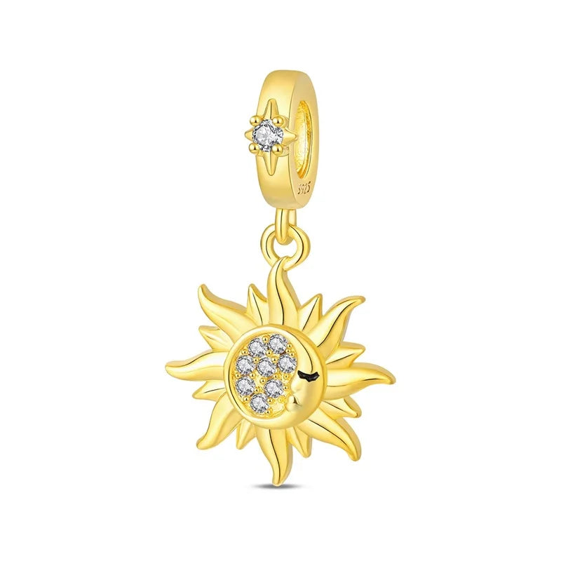 925 Sterling Silver Gold Charm Collection