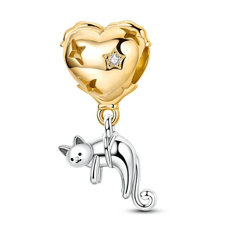 925 Sterling Silver Gold Charm Collection