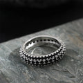 Sparkling Zircon Eternity Sterling Silver  Band