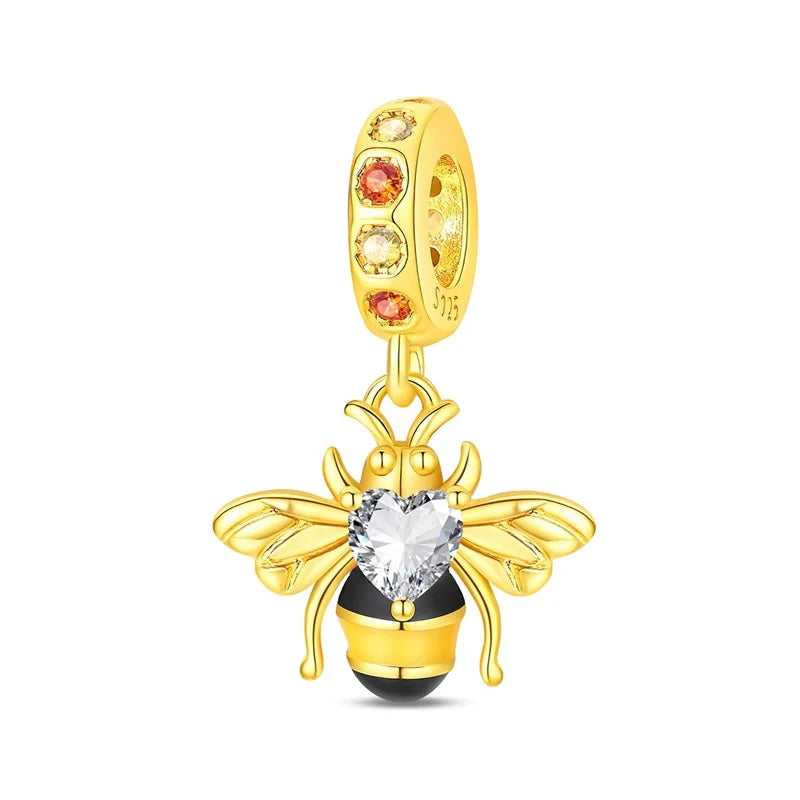925 Sterling Silver Gold Charm Collection