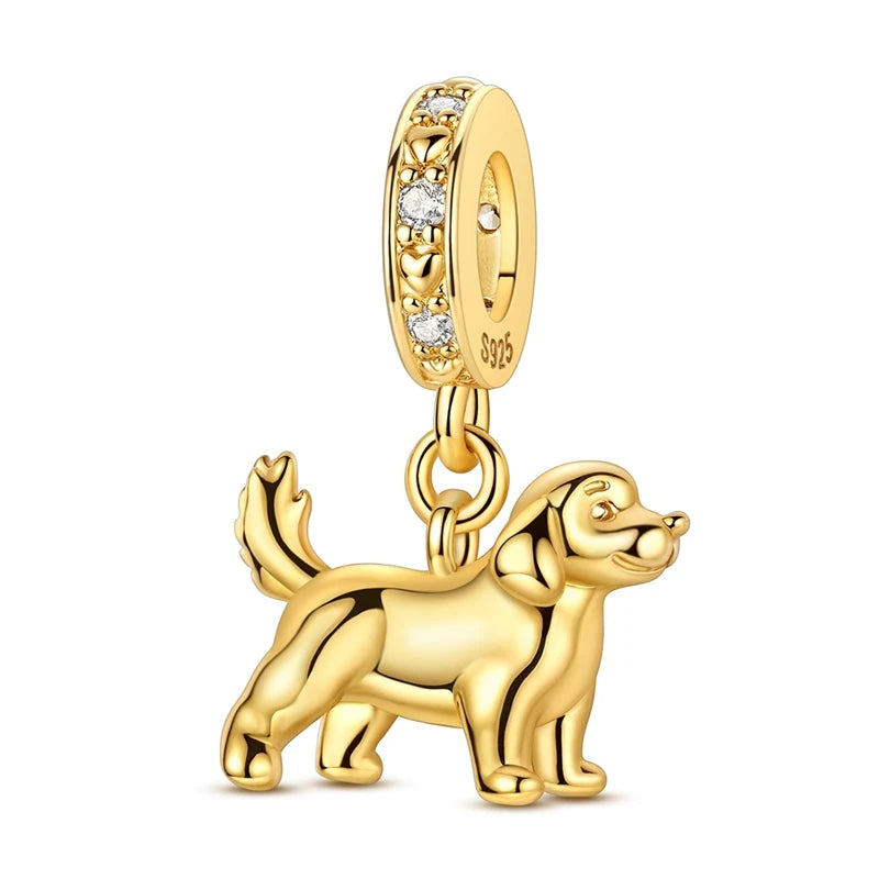 925 Sterling Silver Gold Charm Collection