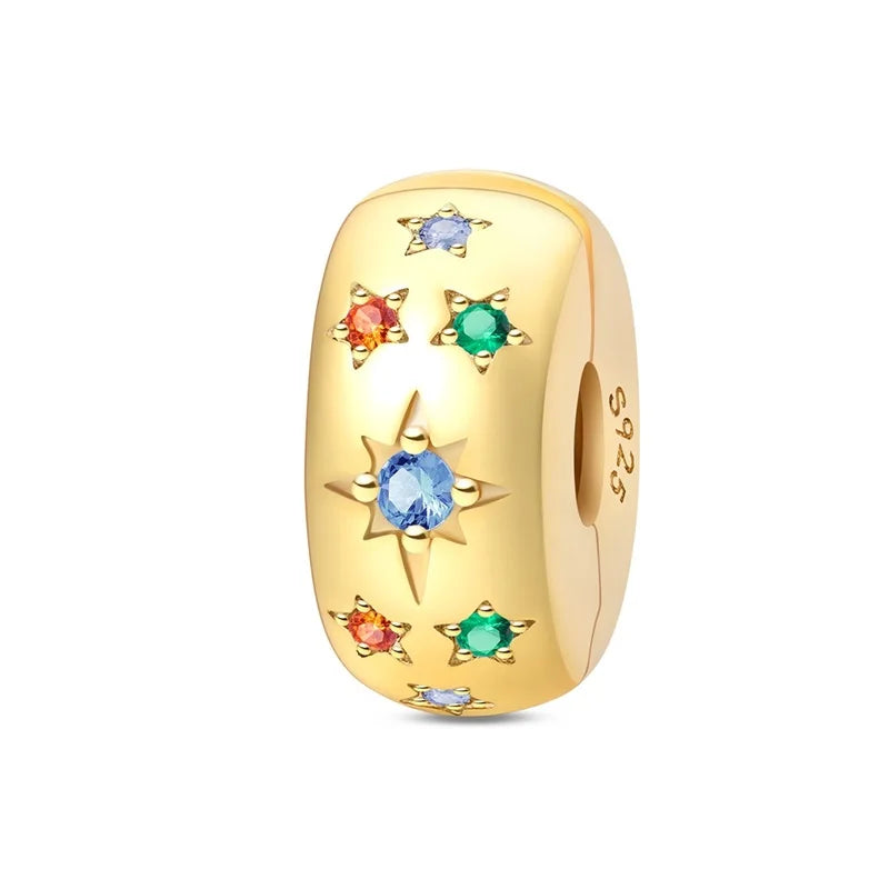 925 Sterling Silver Gold Charm Collection