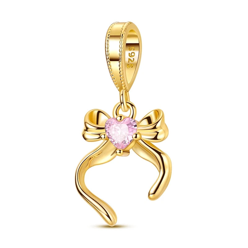 925 Sterling Silver Gold Charm Collection