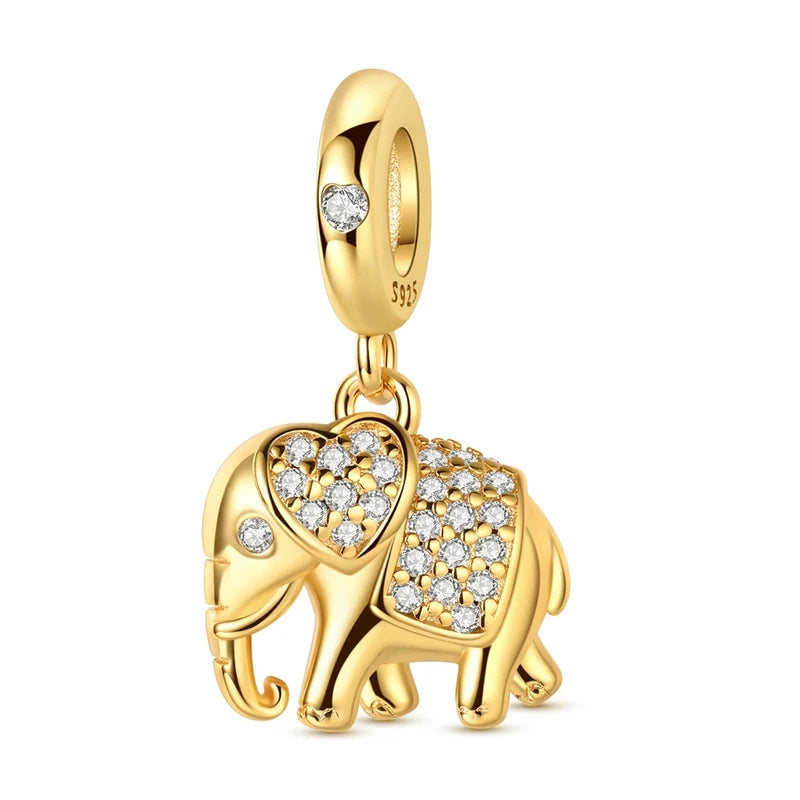925 Sterling Silver Gold Charm Collection