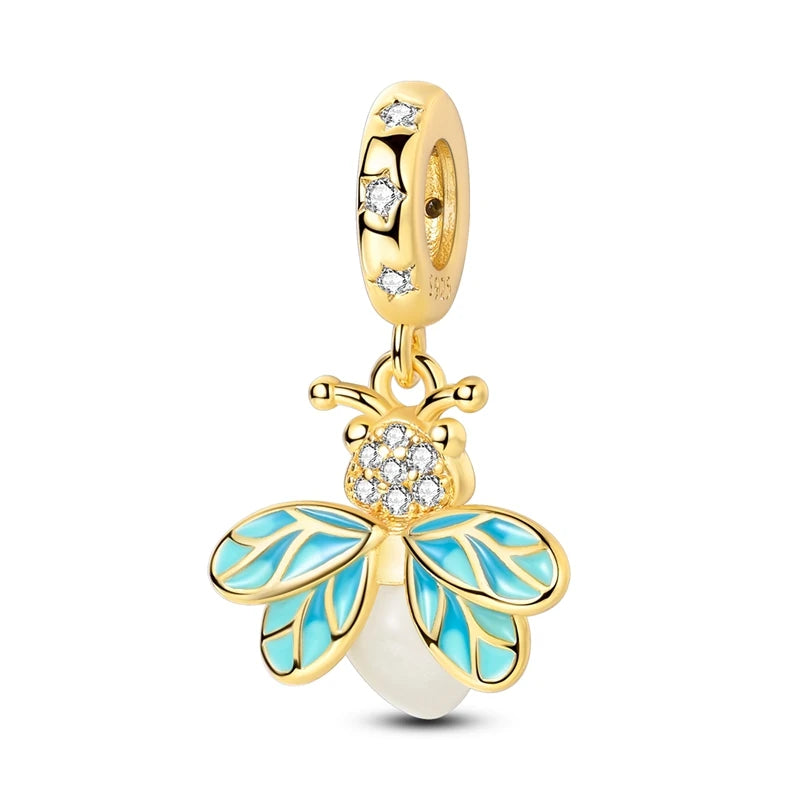 925 Sterling Silver Gold Charm Collection