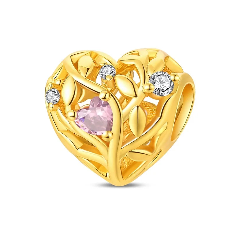 925 Sterling Silver Gold Charm Collection