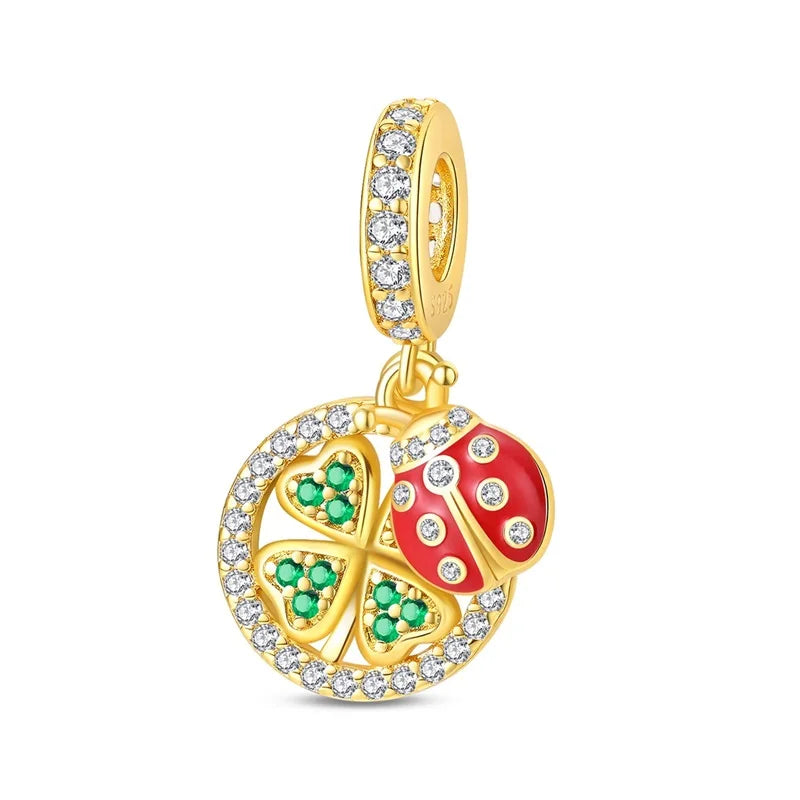 925 Sterling Silver Gold Charm Collection