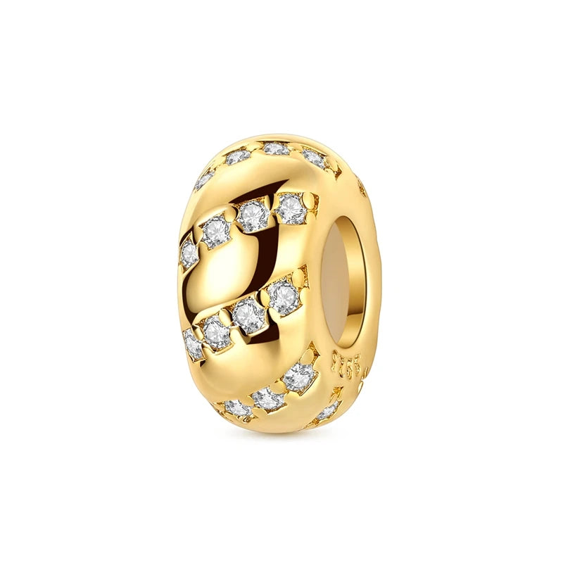 925 Sterling Silver Gold Charm Collection