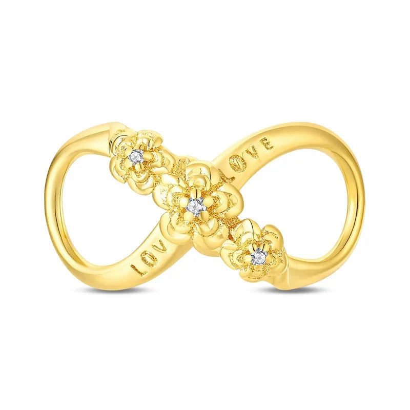 925 Sterling Silver Gold Charm Collection