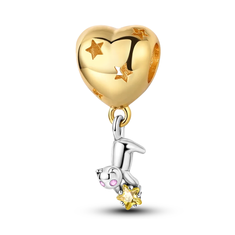 925 Sterling Silver Gold Charm Collection