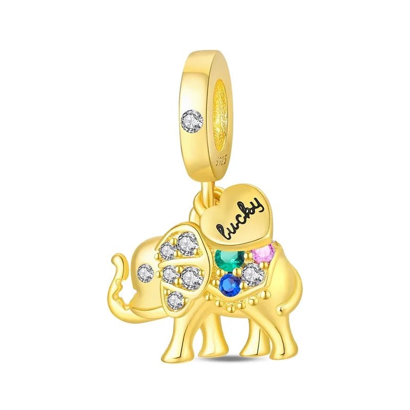 925 Sterling Silver Gold Charm Collection