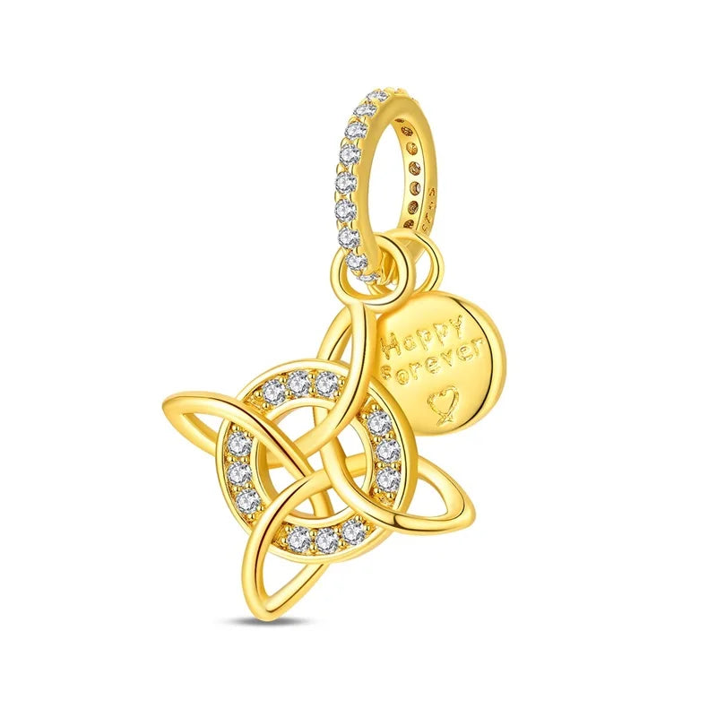 925 Sterling Silver Gold Charm Collection