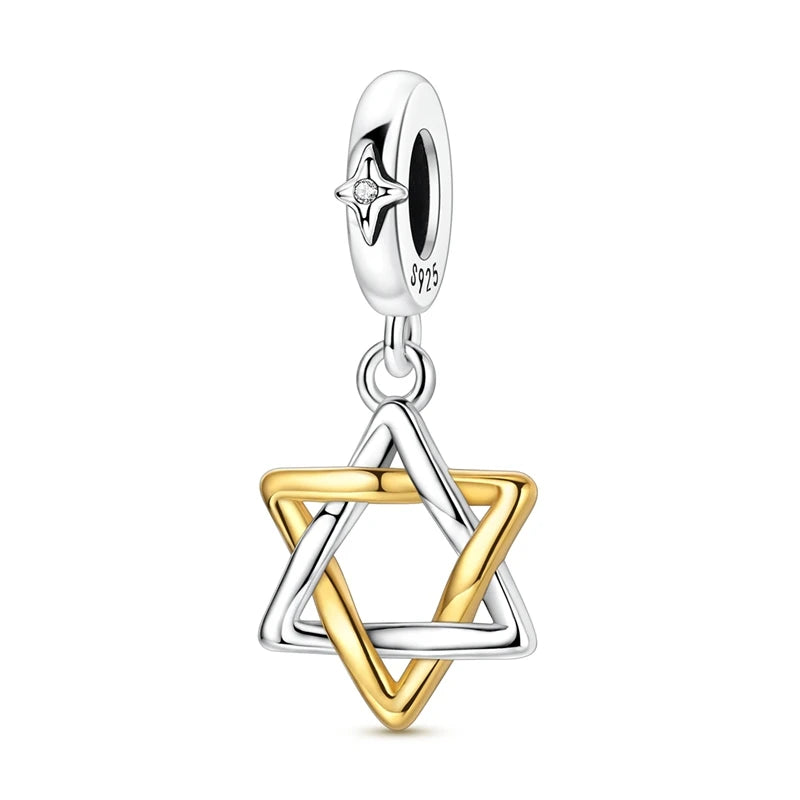 925 Sterling Silver Gold Charm Collection