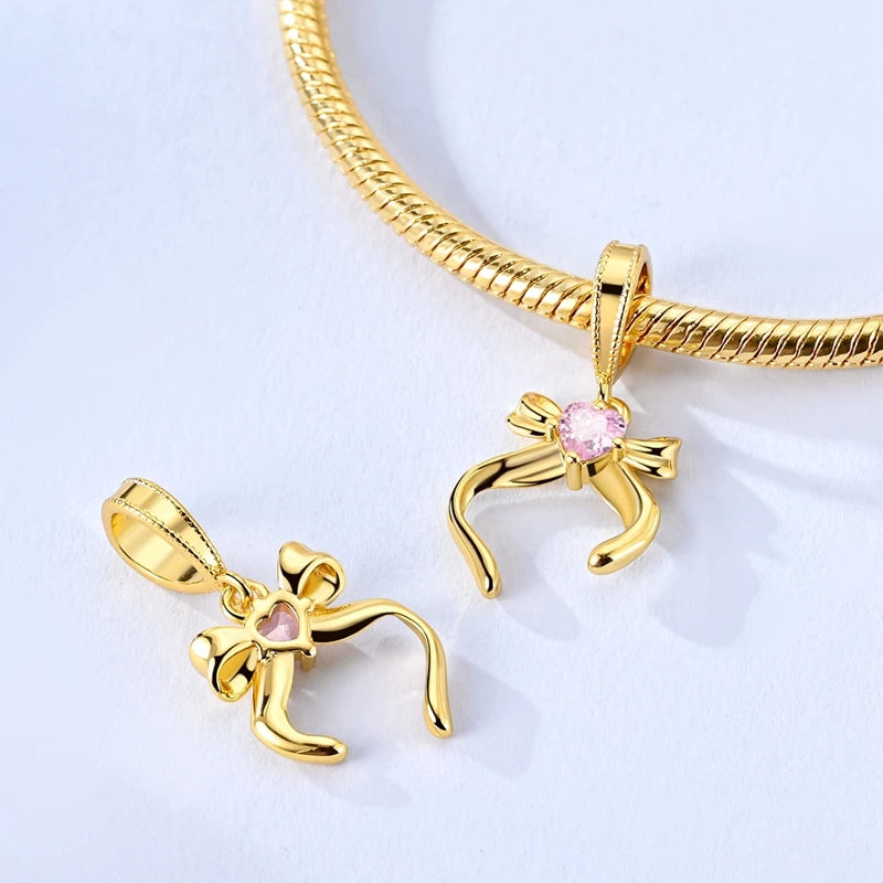 925 Sterling Silver Gold Charm Collection