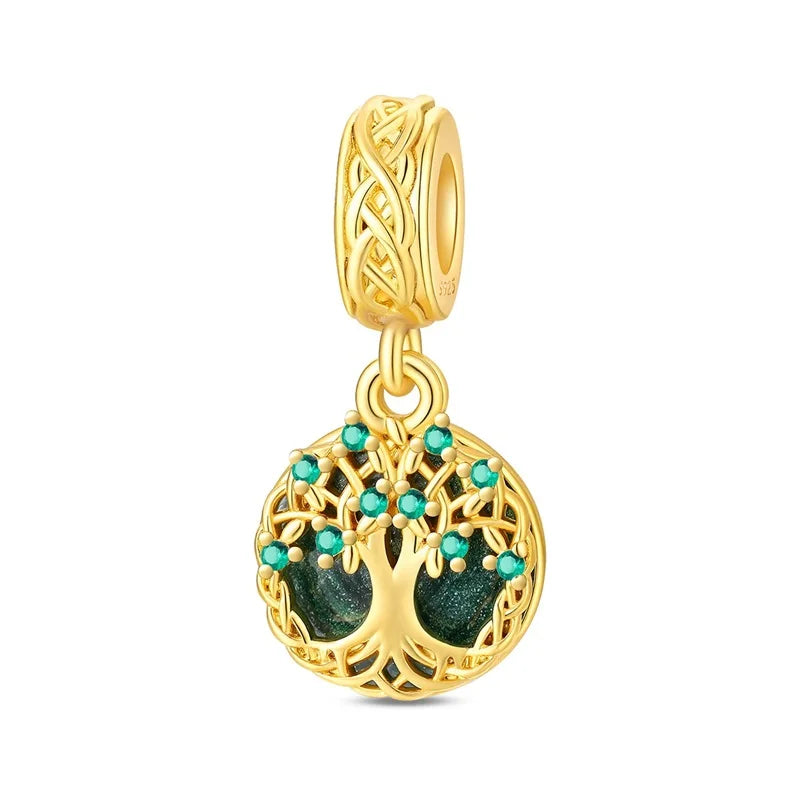 925 Sterling Silver Gold Charm Collection