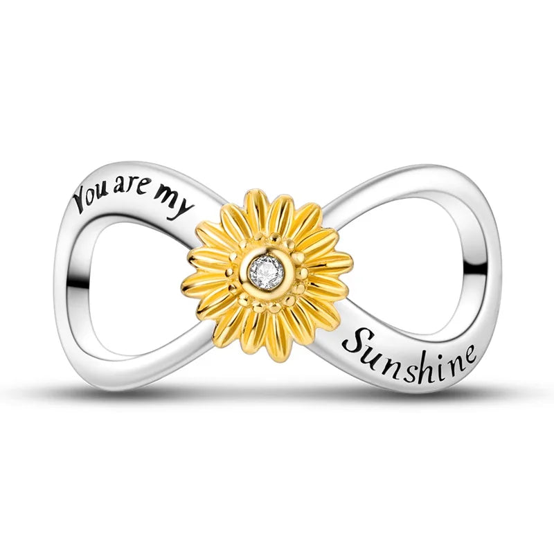 925 Sterling Silver Gold Charm Collection