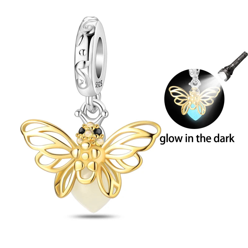 925 Sterling Silver Gold Charm Collection