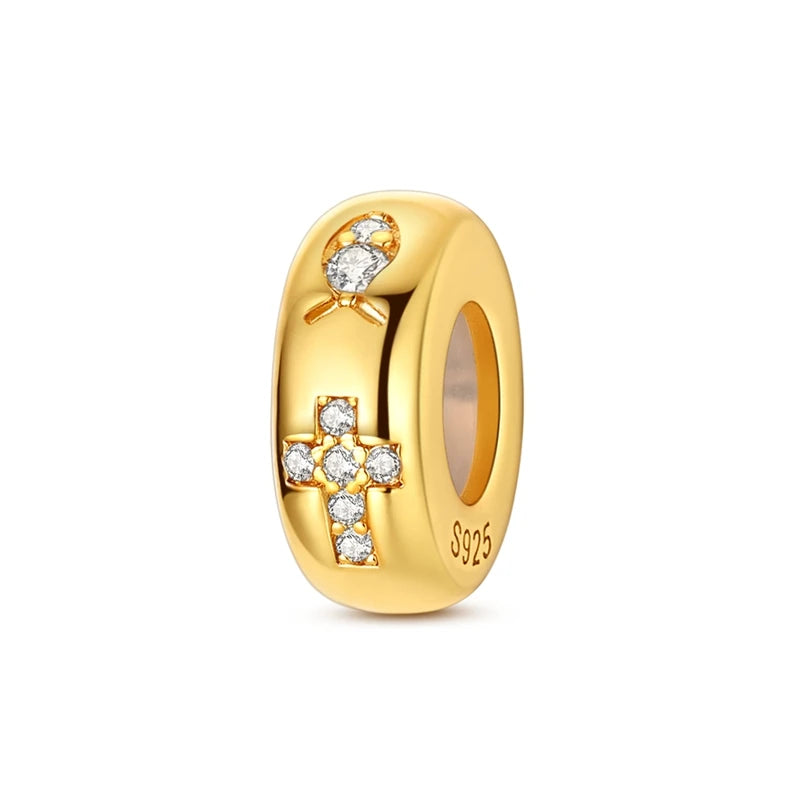 925 Sterling Silver Gold Charm Collection