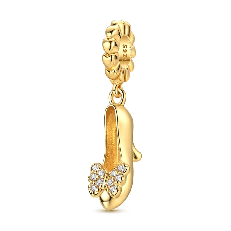 925 Sterling Silver Gold Charm Collection