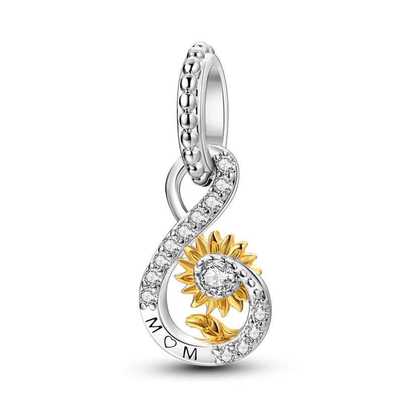 925 Sterling Silver Gold Charm Collection