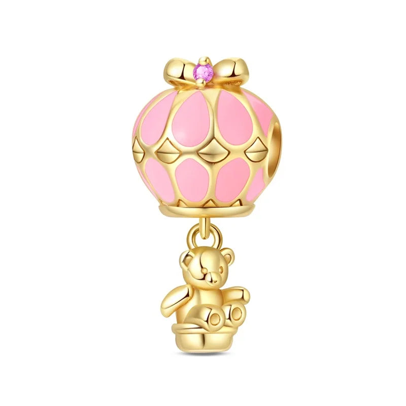 925 Sterling Silver Gold Charm Collection