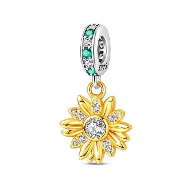 925 Sterling Silver Gold Charm Collection