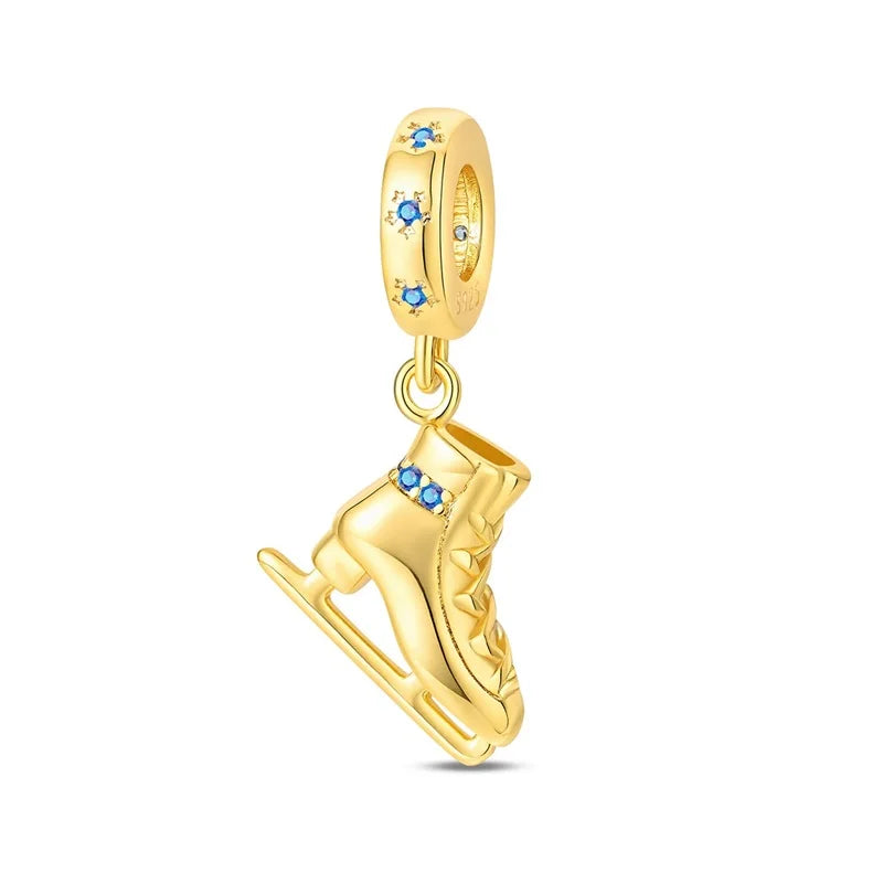 925 Sterling Silver Gold Charm Collection