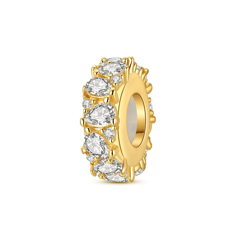 925 Sterling Silver Gold Charm Collection
