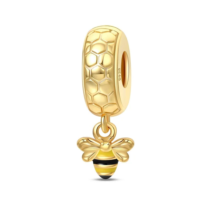 925 Sterling Silver Gold Charm Collection